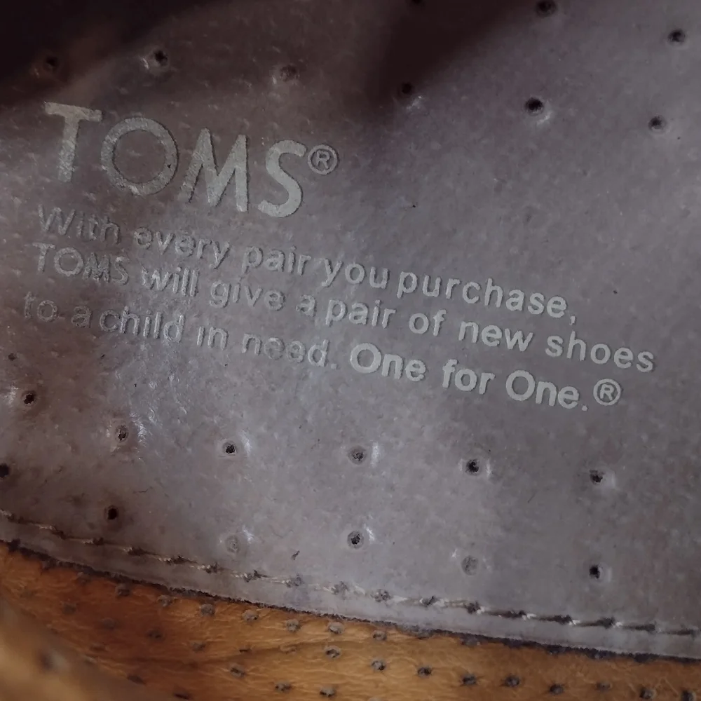 Toms Men's Sharcoal Canvas Shoes Size (9.5)